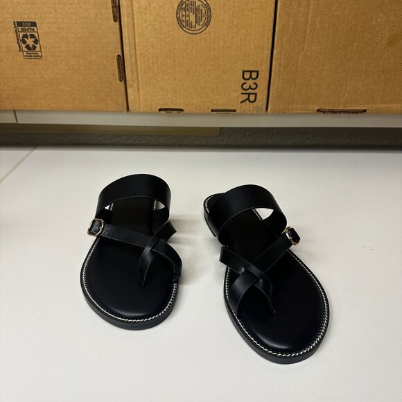 Cusionaire Sandals - black - size 8 - Picture 2 of 7